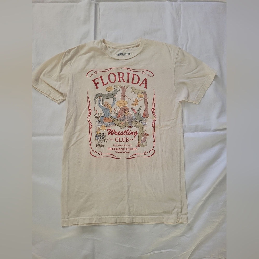 Freehand Goods Florida Alligator Wrestling Club T-Shirt XS